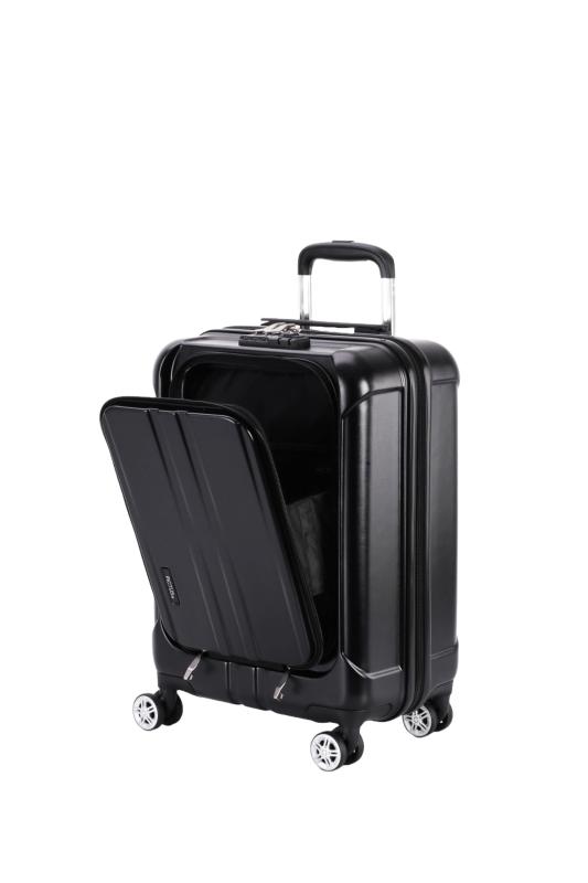 [アクタス] キャリーケース ジッパー フロントオープン 機内持ち込みサイズ 約35L 約3.2kg