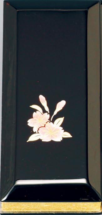 鳥の子 過去帳 黒塗り 上蒔絵入り 6.0