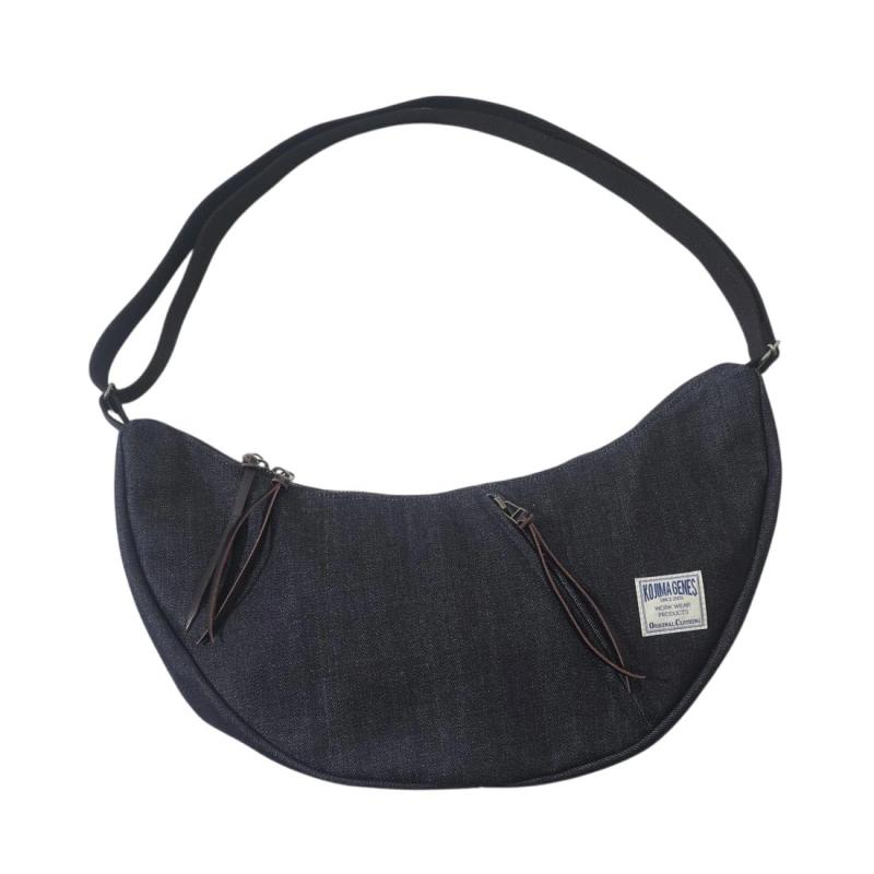 [児島ジーンズ] KOJIMA GENES 三日月型 ショルダー バッグ BAG 鞄 日本製 メンズ RNB-9002N｜luck-luck