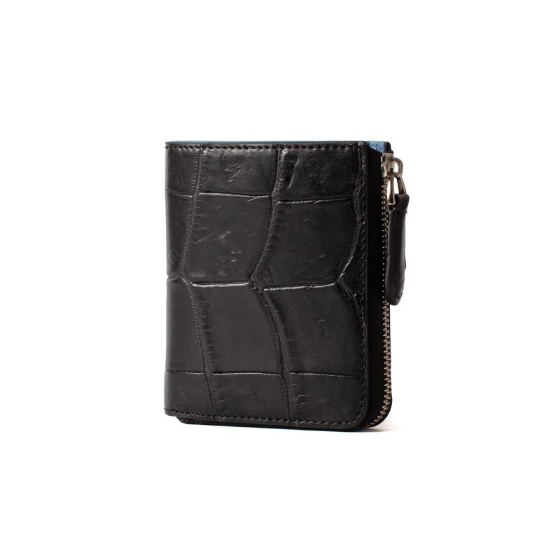 [LEATHER CRAFT COMPANY] 財布 L字ファスナー ミニウォレット ワニ革 セミマット加工 LCR-1213M｜luck-luck