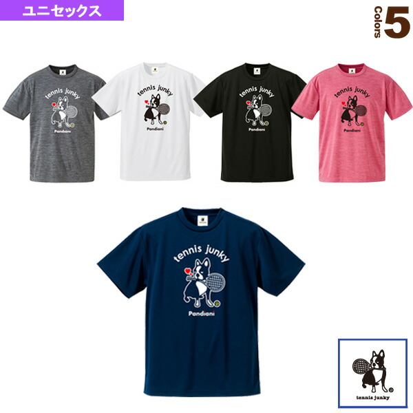 楽天市場 Tennis Junky ラブラブテニスジャンキー ドライtシャツ ユニセックス Tj テニスジャンキー テニス バドミントン ウェア メンズ ユニ テニス バドミントン Luckpiece