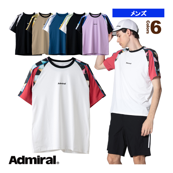 Admiralテニスウェアベージュ TシャツMサイズ グラフィックアシメスラッシュTEE ATLA432 – ADMIRAL