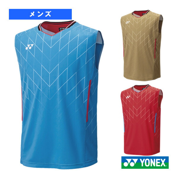 ヨネックス　ゲームシャツ　ノースリーブ　バドミントン　メンズ　Mサイズ　ウェア YONEX 10459 ゲームシャツ ノースリーブ ウェア(ユニ/メンズ