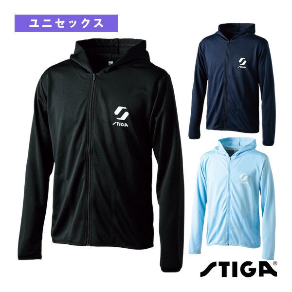 STIGAドライジップパーカー JP-2 DRY ZIP PARKER JP-2 ユニセックス 1840-2701／1840-2806／1840-2906 スティガ 卓球ウェア（メンズ/ユニ）