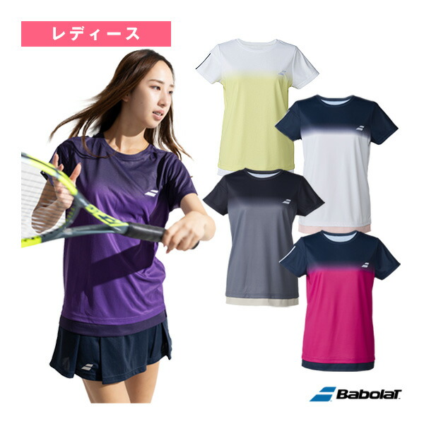 野球クラブ領域 半袖プルオーバー CLUB SHORT SLEEVE SHIRT レディース BWG6330C バボラ 庭球お召しもの（レディース）