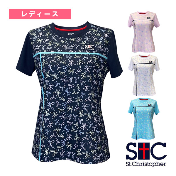 シュロの葉patternプルオーバー レディース STC-BFW2021 仙クリストファー 庭球お召しもの（レディース）