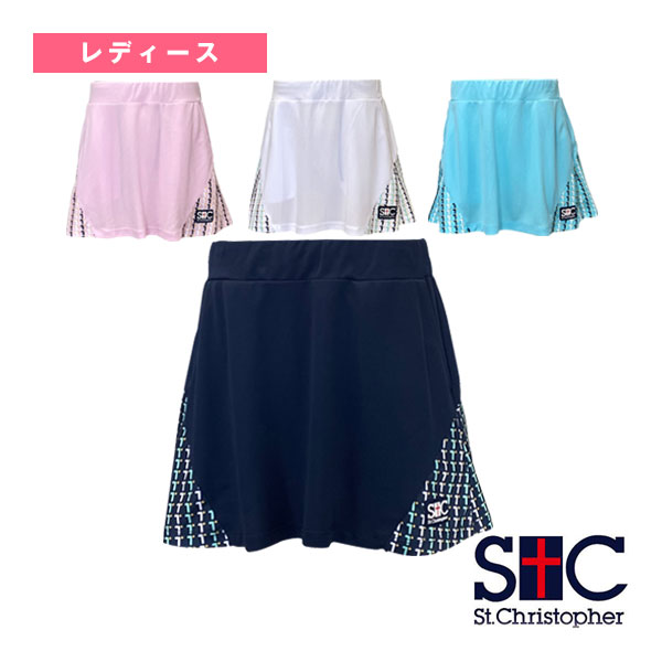 T-ball patternスカート レディース STC-BFW2022 仙クリストファー 庭球御召しもの（レディース）