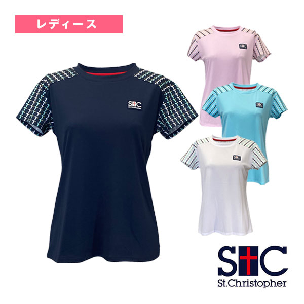 T-ball patternプルオーバー レディース STC-BFW2031 仙クリストファー 庭球お召しもの（レディース）