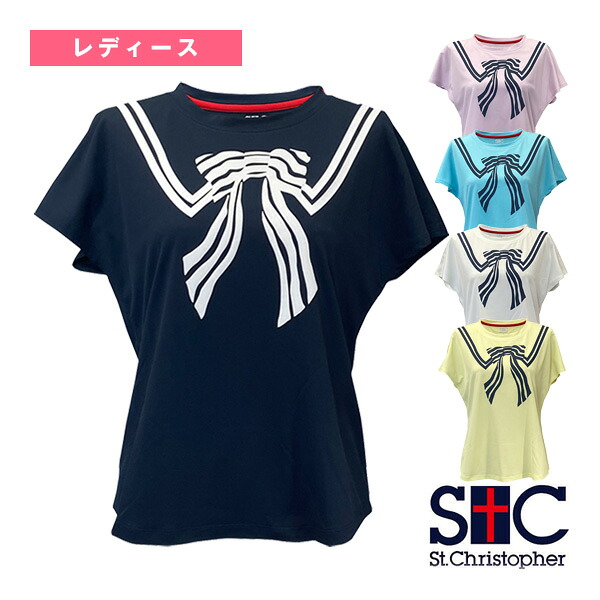 リボンセーラーシャツ レディース STC-BFW2091 仙クリストファー 庭球お召しもの（レディース）
