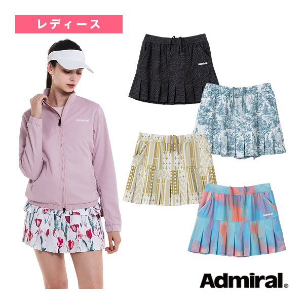 グラフィックプリーツスコート レディース ATLA604 アドミラル(Admiral) テニスウェア（レディース）