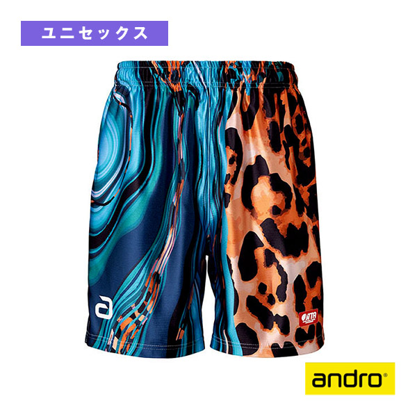 フルデザインショーツ S FULL DESIGN SHORTS S ユニセックス 310023015 アンドロ 卓球ウェア（メンズ/ユニ）