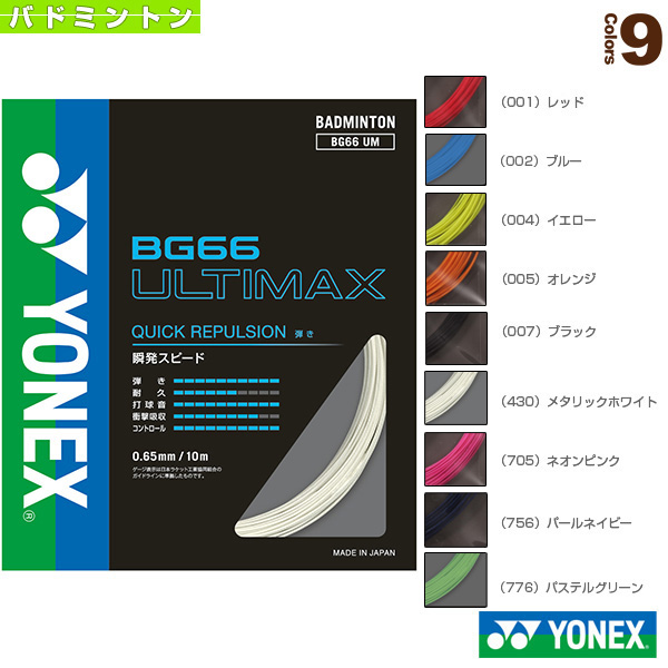 楽天市場】BG80パワー／BG80 POWER／200mロール（BG80P-2）《ヨネックス バドミントン ストリング（ロール他）》 : テニス・ バドミントン Luckpiece