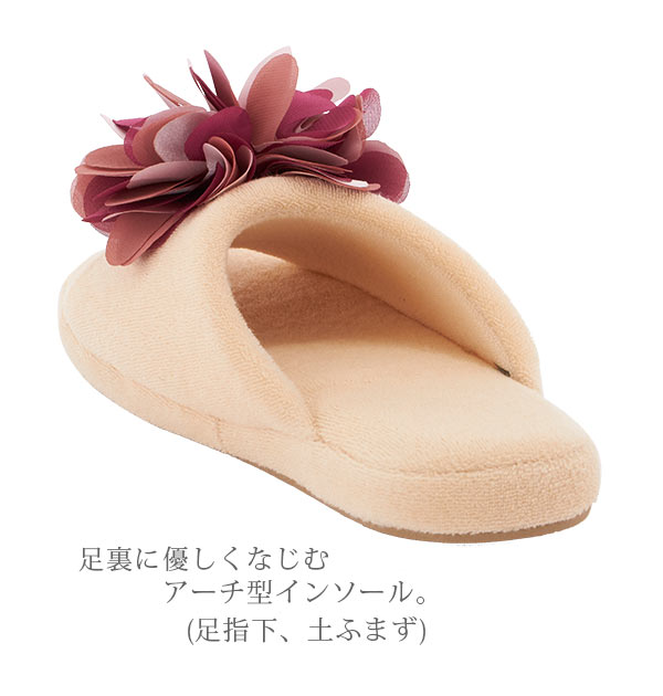 スリッパ 定番 かわいい 洗える おしゃれ 北欧 来客用 ルームシューズ トイレスリッパ フェミニン コンフォート ウォッシャブルタイプ 洗濯可 フラワーモチーフ お花モチーフ Sds サロンドソワレ ブルー ベージュ グレー ピンク Giosenglish Com