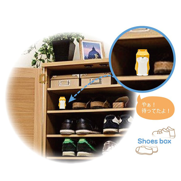 楽天市場 置物 おしゃれ 定番 シューズボックス クローゼット フリッジィズー ネオ 喋る かわいい おもしろ 雑貨 動物型ガジェット クマ シバイヌ 犬 いぬ 靴箱 洋服箪笥 物置 収納 話す Backyard Family 雑貨タウン