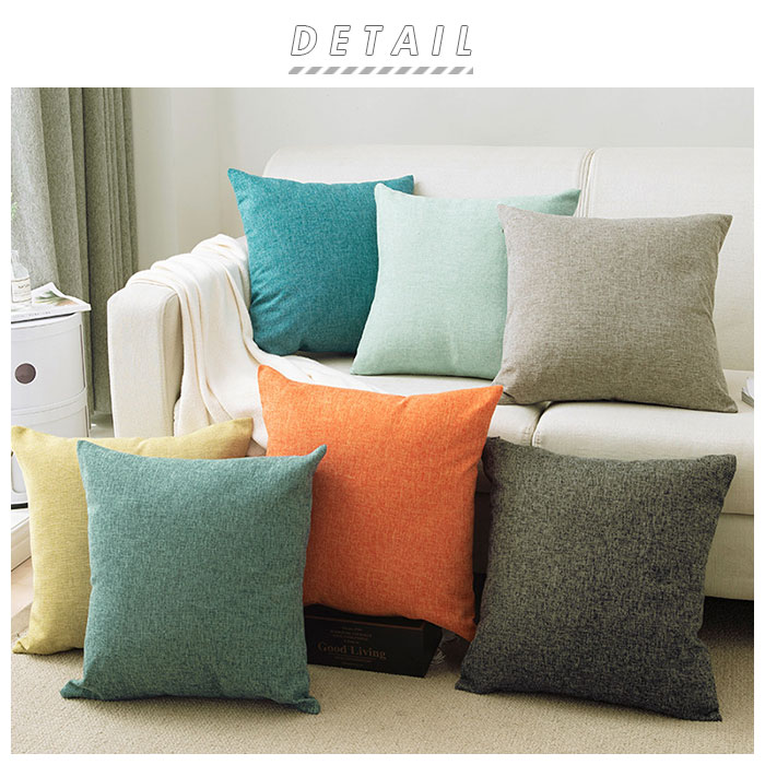 クッションカバー 45×45cm 定番 グリーン ベージュ ソファ オレンジ 角