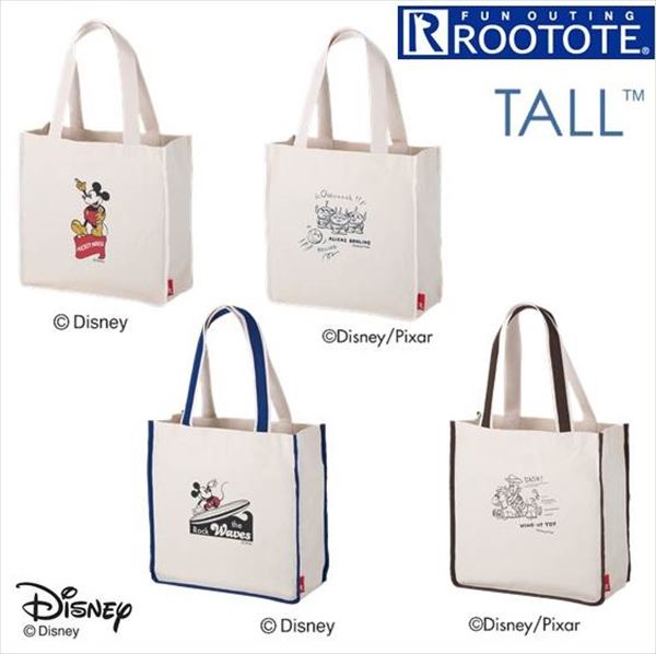 楽天市場 Rootote ルートート トートバッグ 定番 トール Tall サイドポケット Disney ディズニー キャンバス 肩掛け ユニセックス ショルダーバッグ マザーバッグ ママバッグ シンプル レディース Backyard Family 雑貨タウン