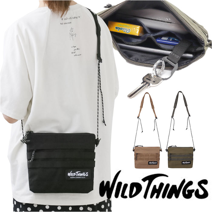 WILD THINGS ショルダーバッグ メンズ WT-380-3008-BLACK 楽天市場】WILDTHINGS ワイルドシングス ショルダーバッグ ミニ
