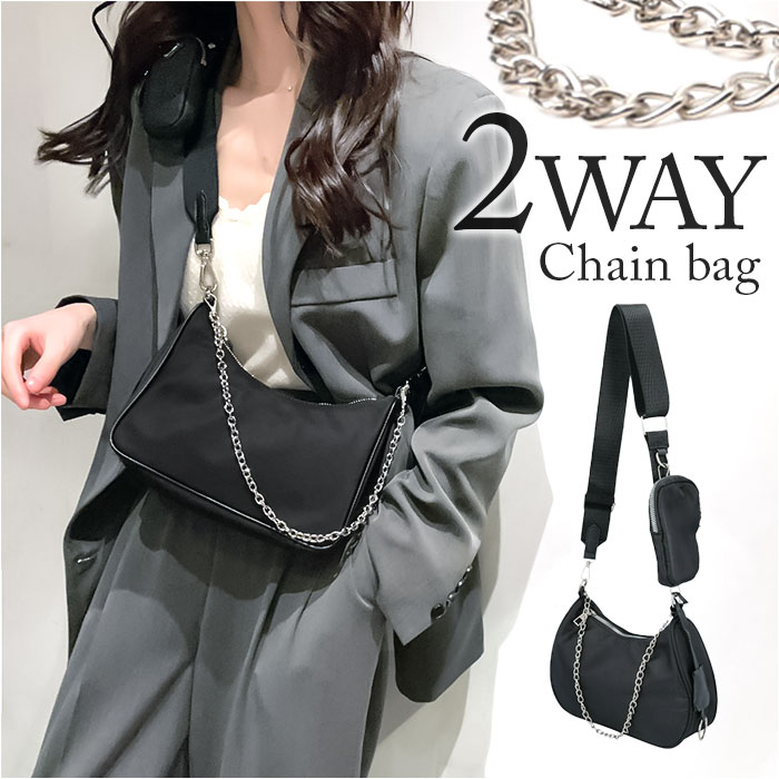 楽天市場】ショルダーバッグ チェーン レディース 2way 好評