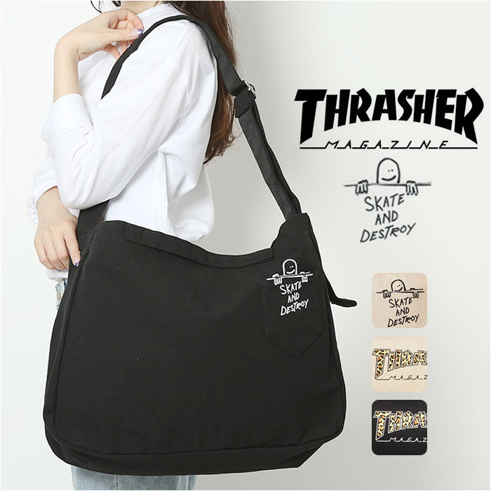 楽天市場】スラッシャー ショルダーバッグ THRASHER THR-274 通販