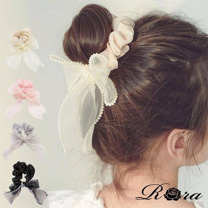 222パール　ヘアゴムキッズ　フォーマル　入園準備　卒園式　ヘアアクセサリー 楽天市場】【ヘアゴム キッズ】揺れる パールブレード フォーマル