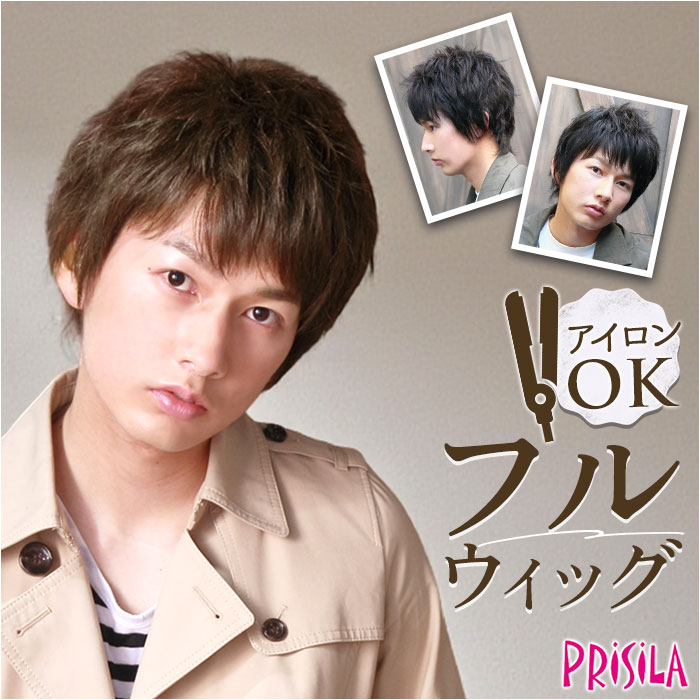 prisila プリシラ ウィッグ MA-100 メンズ 定番 フルウイッグ フルウィッグ オールウイッグ オールウィッグ 全頭かつら かつら ウイッグ メンズウィッグ カツラ 男性用 男性 PRISILA スタンダード ショート コスプレ おしゃれ 自然|BACKYARD FAMILY 雑貨タウン