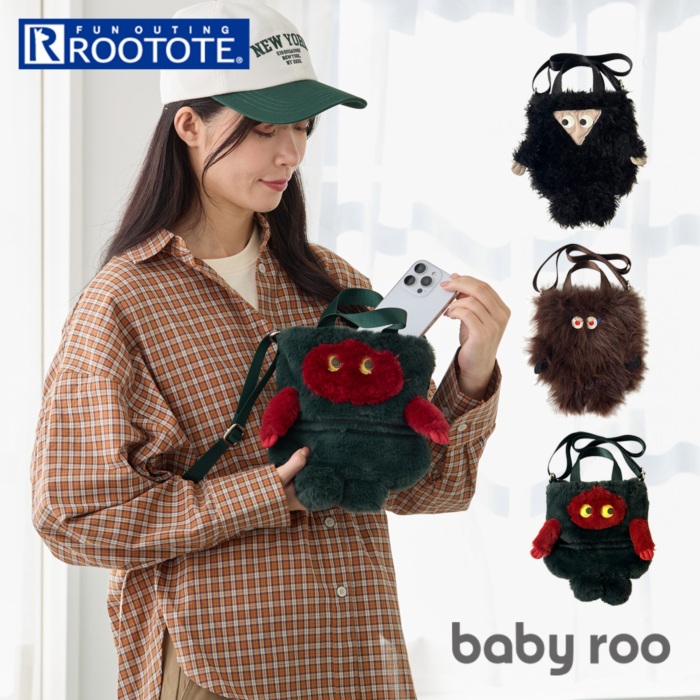 ルートート ROOTOTE ショルダーバッグ 3616 定番 トートバッグ 2way 斜めがけバッグ ミニバッグ 小さめ 軽量 軽い babyroo ベビールー CRYPTID クリプティッド ふわふわ もふもふ かわいい カジュアル おしゃれ レディース