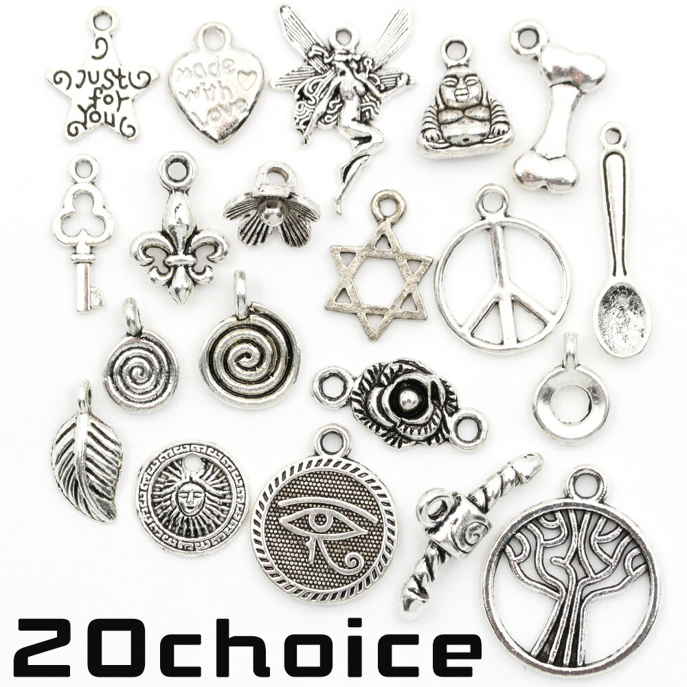 楽天市場】カレンシルバー チャーム ハート【1コ販売】▽ シルバー950