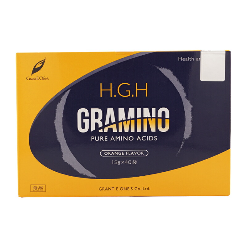 グラントイーワンズ H.G.H GRAMINO 13g 40袋 オレンジフレーバー ヘルス＆ビューティー １日１～３袋[ギフトラッピング対応] 14,234円