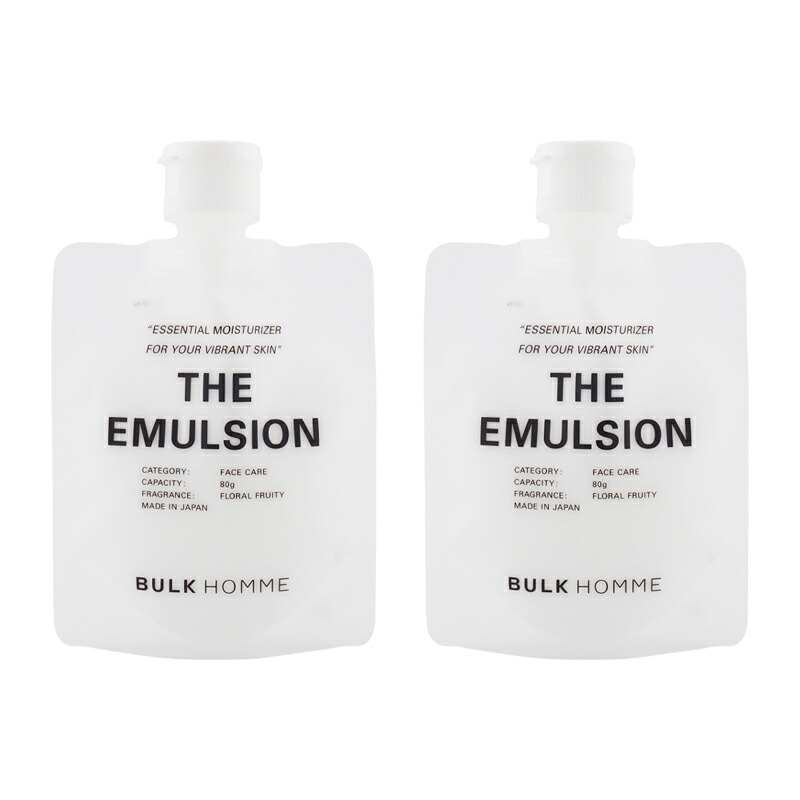 [2個セット]BULK HOMME バルクオム ザ エマルジョン 80g 浸透 高保湿 ハリ 敏感肌 [ギフトラッピング対応]