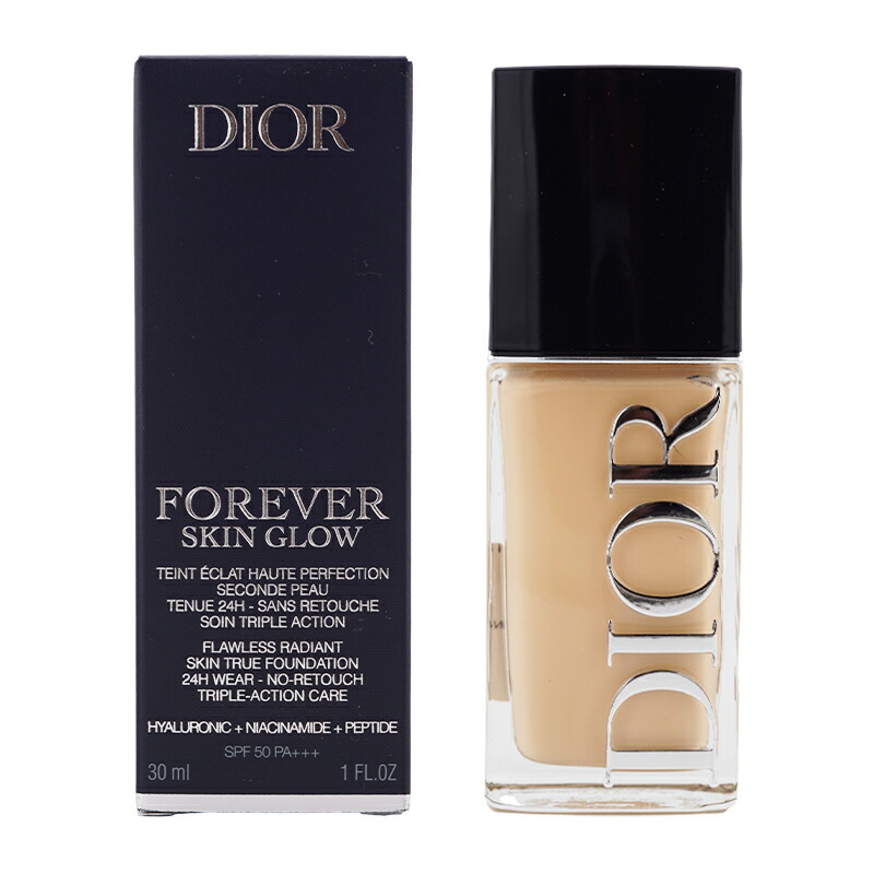 DIOR クリスチャンディオール フォーエヴァー フルイド ひと肌 グロウ[1W ウォーム ]30ｍL リキッドファンデーション SPF50 PA+++[ギフトラッピング相応う] 美容・コスメ・香水-ベースメイク・メイクアップ