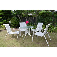 【春の屋外準備】ガーデンファニチャー テーブル 家具 屋外 雨ざらし おしゃれ 店舗 ガーデニング ラタン調 テラス用 メーカー ショールーム 庭 ベランダ アウトドア 安い 人工ラタン ラタン椅子 通販 ラタン調 5点セット