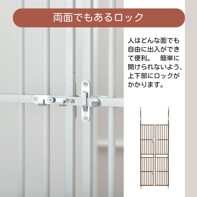 春の新作 ペット ゲート フェンス ドア ケージ ペットゲート 突っ張り ハイタイプ ドア付き 脱走防止 猫 犬 留守番 屋内用 保護 多頭飼い 多頭  スチール ペットケージ fucoa.cl