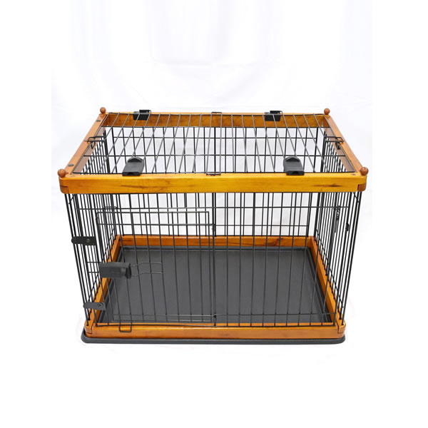 犬用 ケージ 木製ケージNEO ダークブラウン 犬用サークル ペットケージ 室内 インテリア おしゃれ ペット用品 ハウス｜ラッキーペット