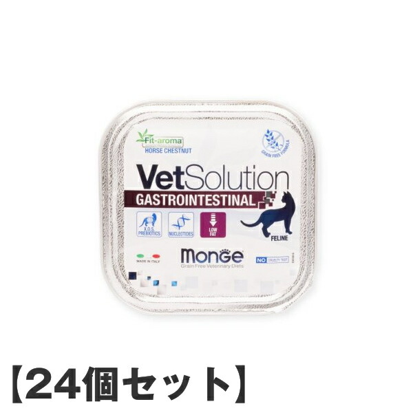 【24個セット】ベッツソリューション VetSolution 胃腸サポート ウェット猫用 100g＜レビュー投稿で特典あり＞