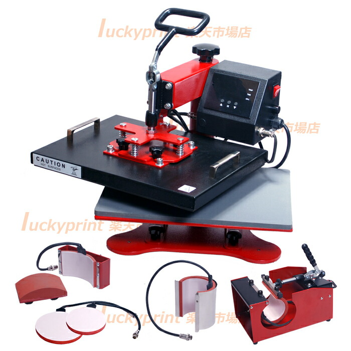 ヒートプレス機　1台 Amazon.co.jp: ANJIZERUEN 熱転写プレス機 5in1 38cm*38cm大表面