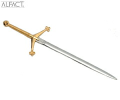 楽天市場 アルファクト Alfact エクスカリバー クレイモア Ex 102 ミニチュアソード レターオープナー 24k金仕上げ ステンレスブレード 剣 荒澤製作所 キッチン応援隊 ラッキークィーン