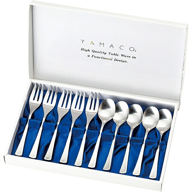 山崎金属元素実業／YAMACO エブリー 18-8 紅茶西洋菓子書き割り10pcs EVS-10N （カトラリー書き割り・刀圭・民俗音楽・18-8ステンレス鋼・バトラー完成・ヤマコ）