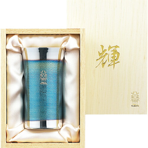 タマハシ  輝 純銅銘酒器 銀古美 KG-14 （日本製・銅製タンプラー・銀メッキ古美完成・『御手伝いさん・はたご屋・ツバメ』・燕・MadeInTsubame）