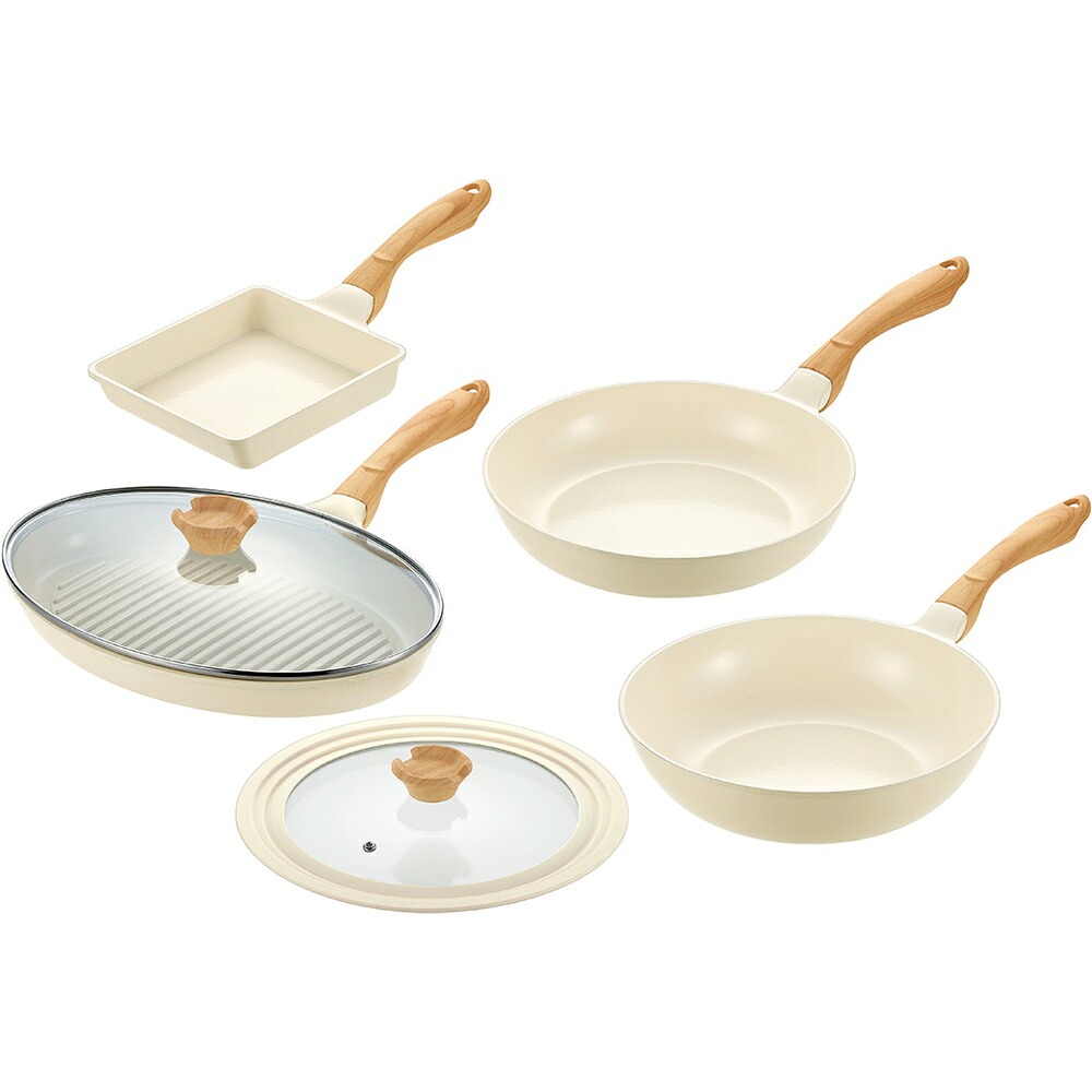 よこやま ヴェライトIH陶器上塗り VLIH-3000S フライパン26糎＆卵細胞焼15×18糎＆いため鍋28糎＆オーバルパンガラス蓋付 24・26・28兼用瑠璃蓋付（電磁膳立て器相応う・200V IH相応う・炒め鍋・卵細胞焼き器・卵焼器・エッグ食麺麭）