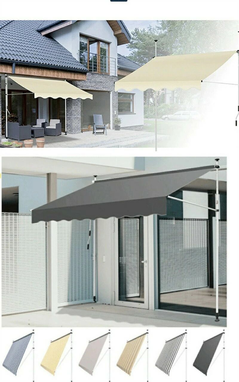 ベランダ テント オーニングテント 250cm シェード 9色から選択可能 サンシェード ベランダテント 日除け 雨よけ オーニングテント 紫外