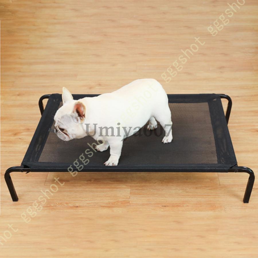 ペットベッド ペット用ベッド メッシュ ベッド LL 脚付き コット 夏 夏用 屋内 屋外 小型犬 犬 アウトドア キャンプ 日除け 通気性 猫用｜LuckyRabbit