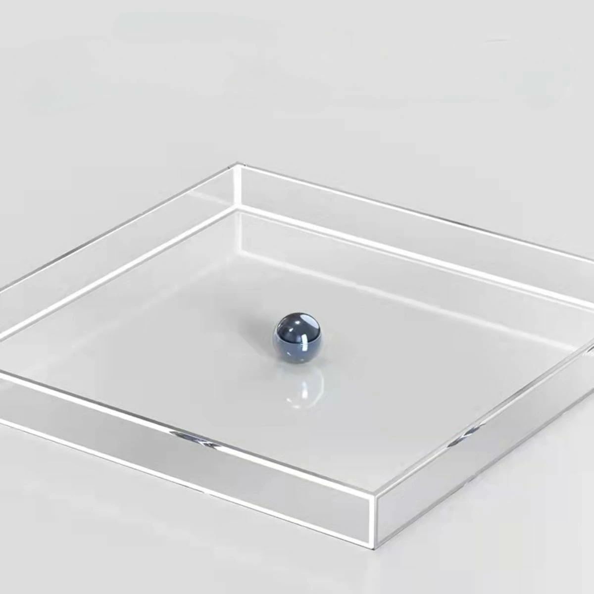 クリエイティブ写真撮影用トレイ、クリアな浅瀬風水槽、プレキシガラス製 透明シンク（浅型）、アクリルディスプレイケース?ショーケー｜LuckyRabbit