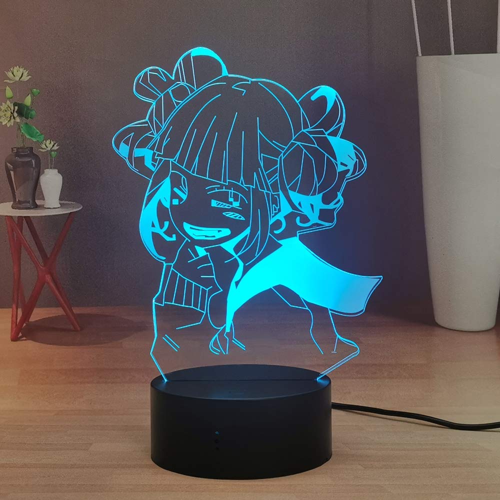 3D ナイト爵点火装置 アニメ図形 手当たり\u0026リモートベッドルームナイトライト 7色 LED事務机照明ランプ 生まれ落ちる日 クリスマス 佇まい点火装置 子