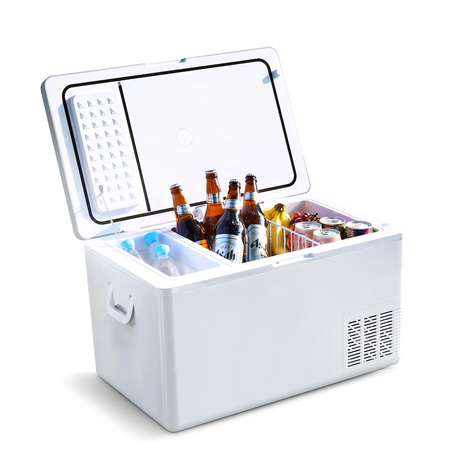 ECL 車載電気冷蔵庫 35L 携帯型冷凍器電気冷蔵庫 コンプレッサー式 車載身寄り両用 封鎖室-20℃～-12℃ 冷蔵室0℃～8℃ 3WAYワット数相応う AC100V D
