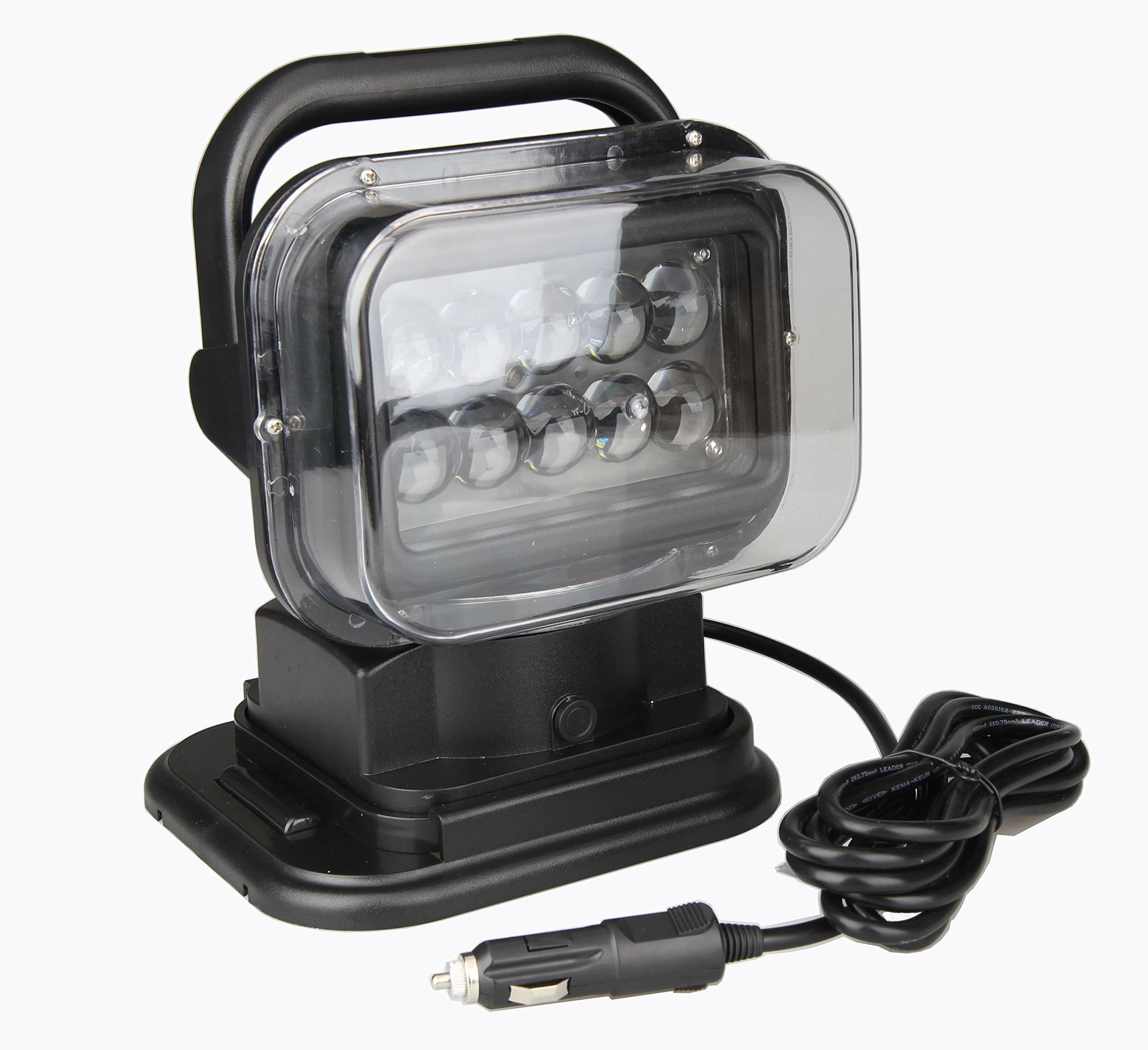 LED探照灯 遠隔操作式 ポーペ 豪然たる CREE製 50w 12v-24v兼用 遠さ取りまわし 車 短艇 舟・船照明装置 進め方灯 雨合羽 黒