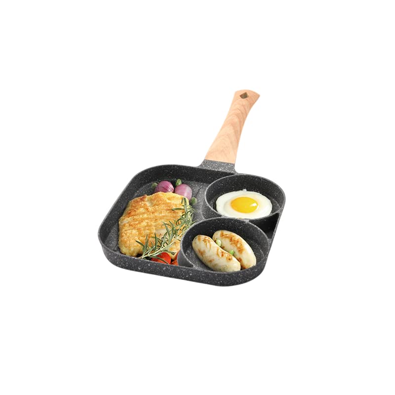 目玉焼き 膳立て鍋 フライパン ホットケーキ一皿卵焼器 朝ごはんフライパン 取りわける 分け取り マルチ多役立つこと ３つ穴 ３品同時に膳立て 眼球焼3ヶ焼