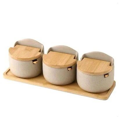 瀬戸もの竹蓋調味缶調味料入れ御厨子所調味料納める缶食べ物屋用塩精製糖缶押しかぶせる3309