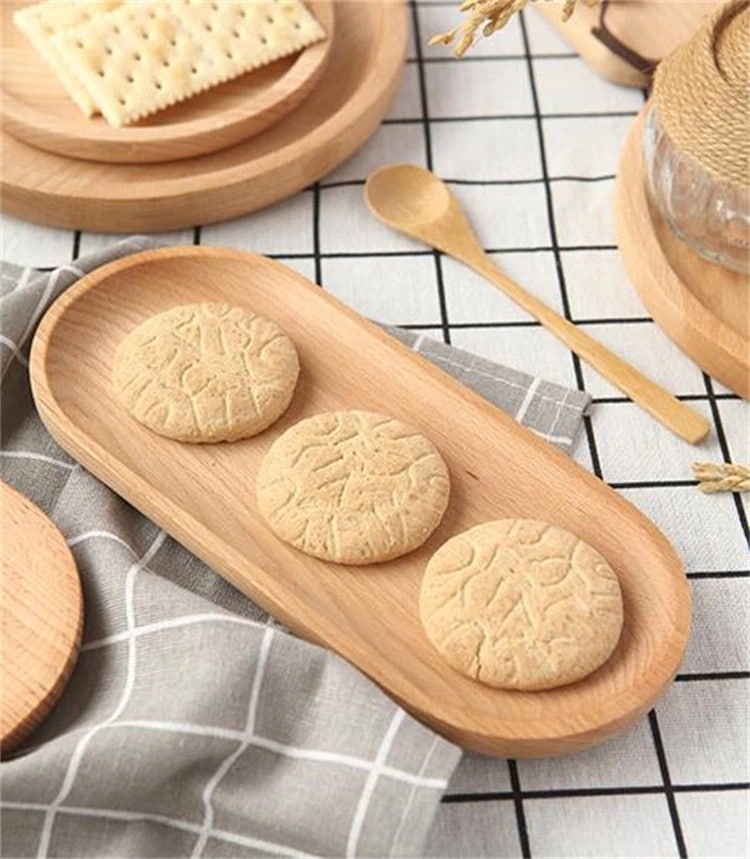 早め者制覇 木の皿 食物 活動写真の小道具 ビスキット 西洋菓子 活動写真のかざり付ける品 山毛欅の木 まな板 お盆1833