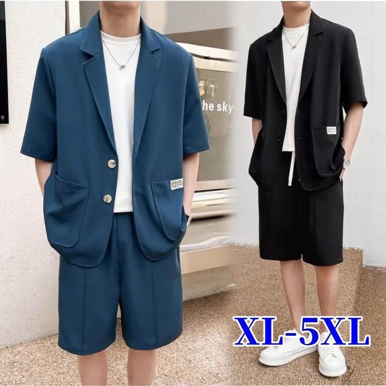 セットアップ 夏 接触冷感 半袖 ジャケット メンズ スーツ ハーフパンツ 短パン 無地 薄手 男性 紳士服 テーラードジャケット ブレザー