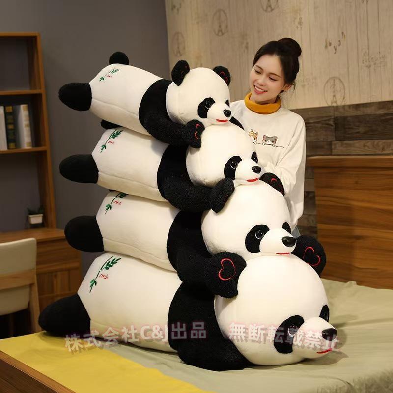 途轍も無いジャイアントパンダぬいぐるみ 150cmC\u0026J（株)ふわふわ抱き枕 お睡眠時間座布団 読むこと枕 癒し系寝具 生まれ落ちる日差し上げ物 萌え好いたらしい 室内装飾 赤ちゃん